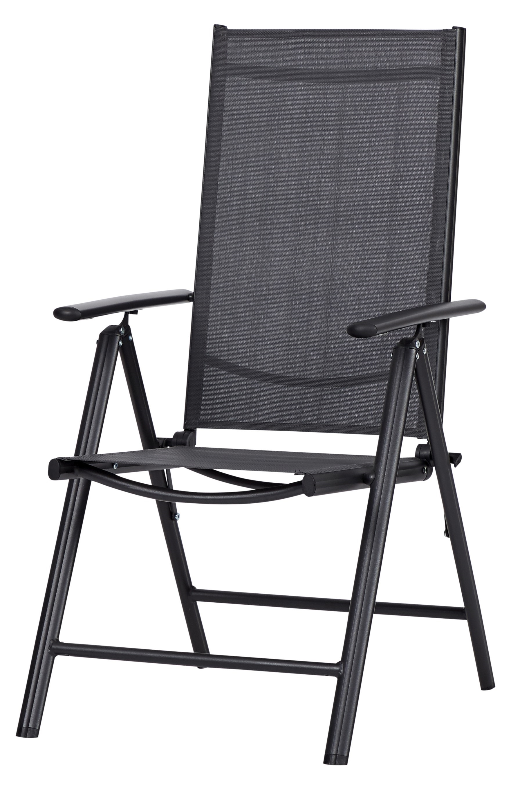 Living Outdoor - Aaroe Position Garden Chair - Textil - Black/Grey (46112)