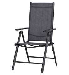 Living Outdoor - Aaroe Position Garden Chair - Textil - Black/Grey (46112)