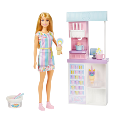 Barbie - Ice Cream Shopkeeper Playset (HCN46)