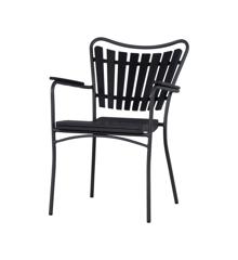 Cinas - Hard & Ellen Garden Chair - Polywood - Anthracite/ Black (3115020)