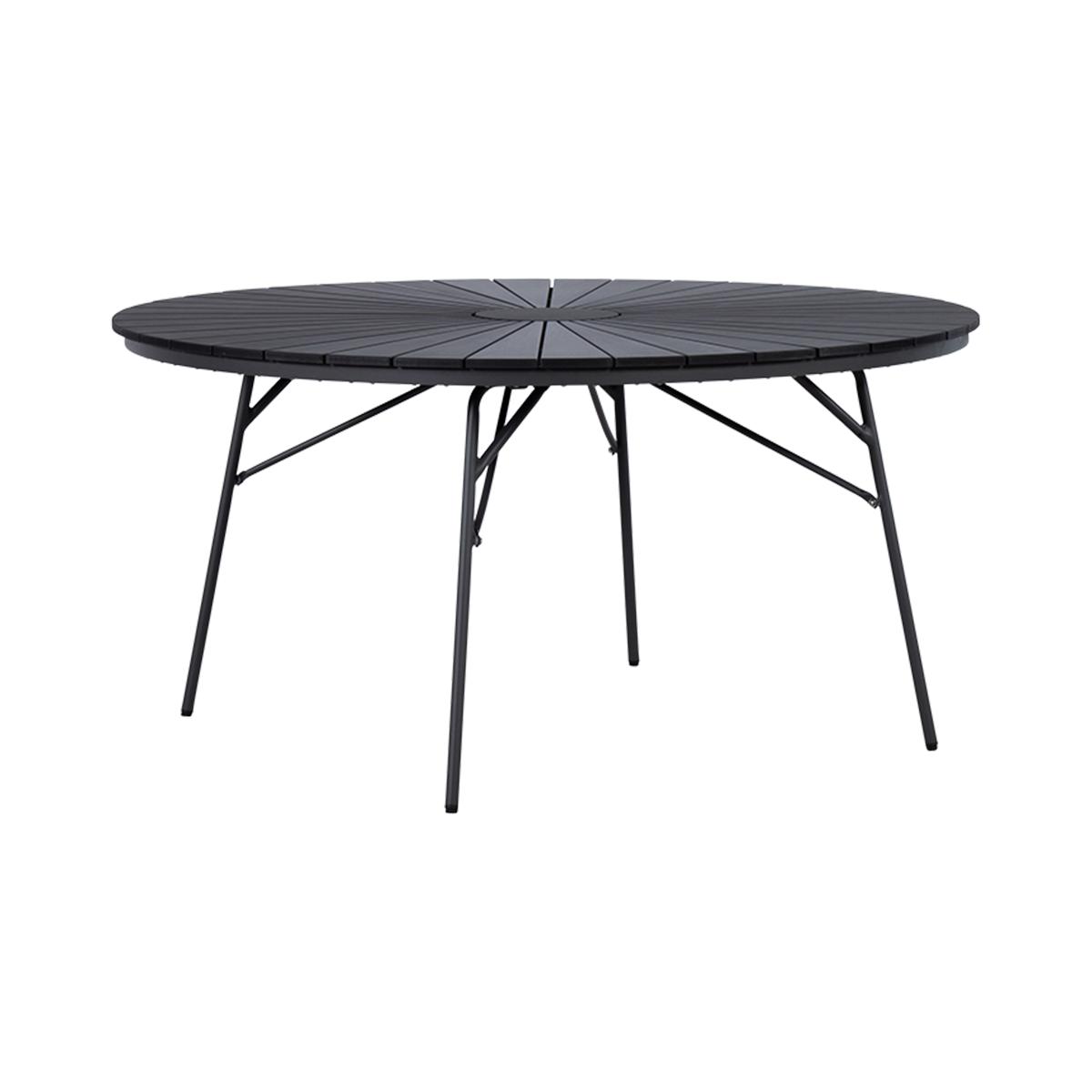 Cinas - Hard & Ellen Garden Table Ø 150 cm - Polywood - Anthracite/Black (2517020)