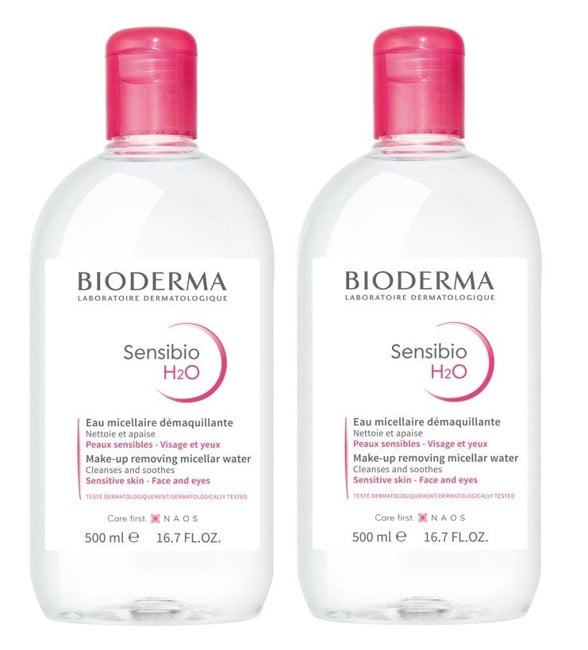 Bioderma - 2 x Sensibio H2O Micellar Solution 500 ml - Micellar Water