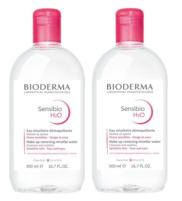 Bioderma - 2 x Sensibio H2O Micellar Solution 500 ml - Skjønnhet