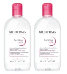 Bioderma - 2 x Sensibio H2O Micellar Solution 500 ml