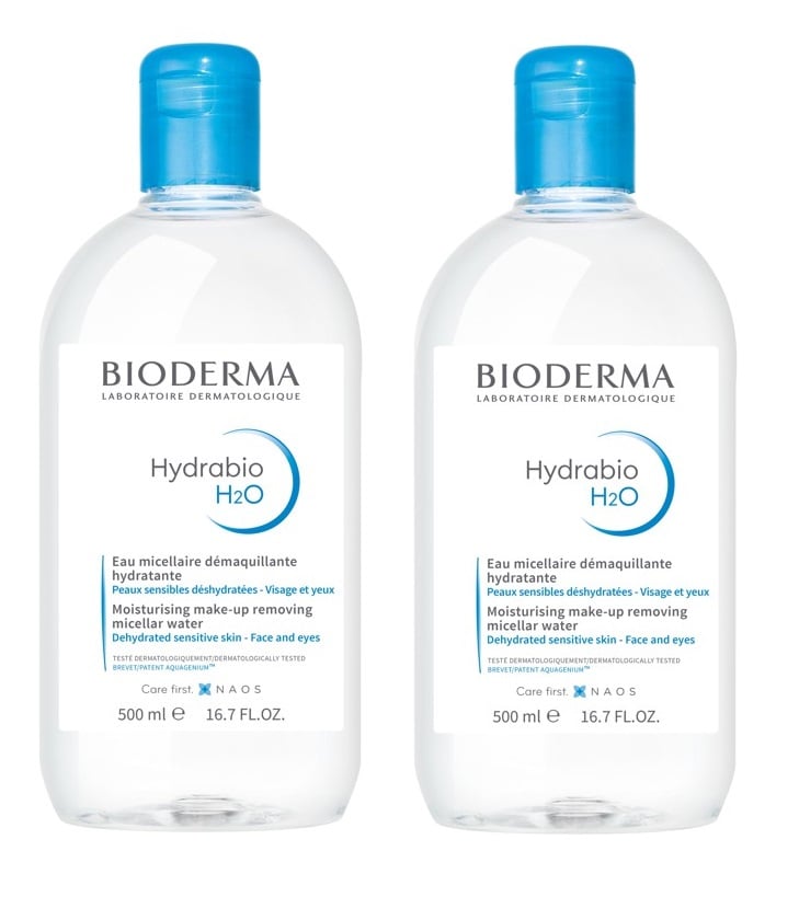 Bioderma - 2 x Hydrabio H2O Micellar Solution 500 ml - Skjønnhet