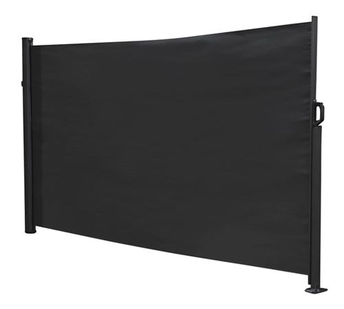 Living Outdoor - Kalvoe Pull Fence 3 x 1,4 meter - Aluminium/Polyester - Black (49117)