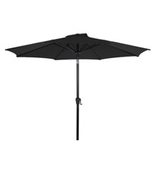 Living Outdoor - Leeds Parasol With Crank & Tilt Ø 3 meter - Black/Black (624592)