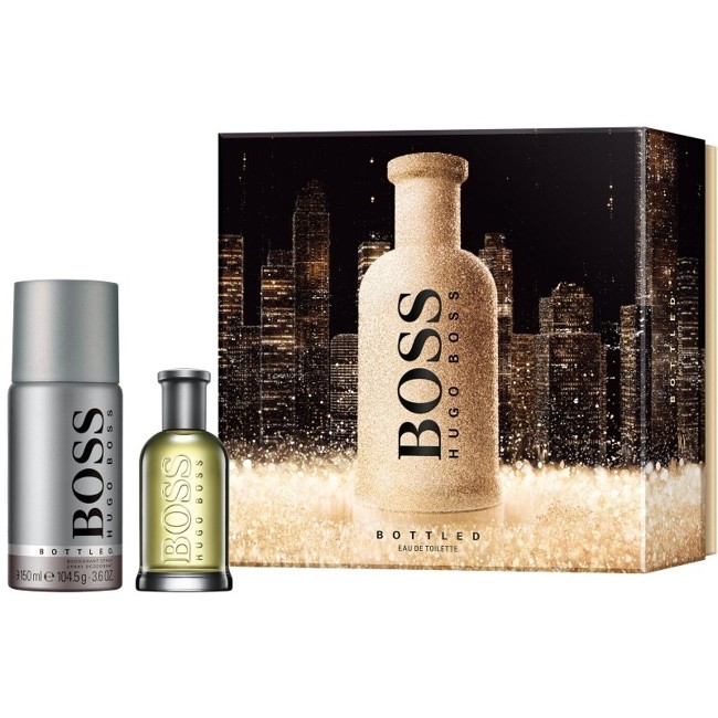 Hugo Boss - Bottled EDT 50 ml + Deo Spray 150 ml - Gavesæt
