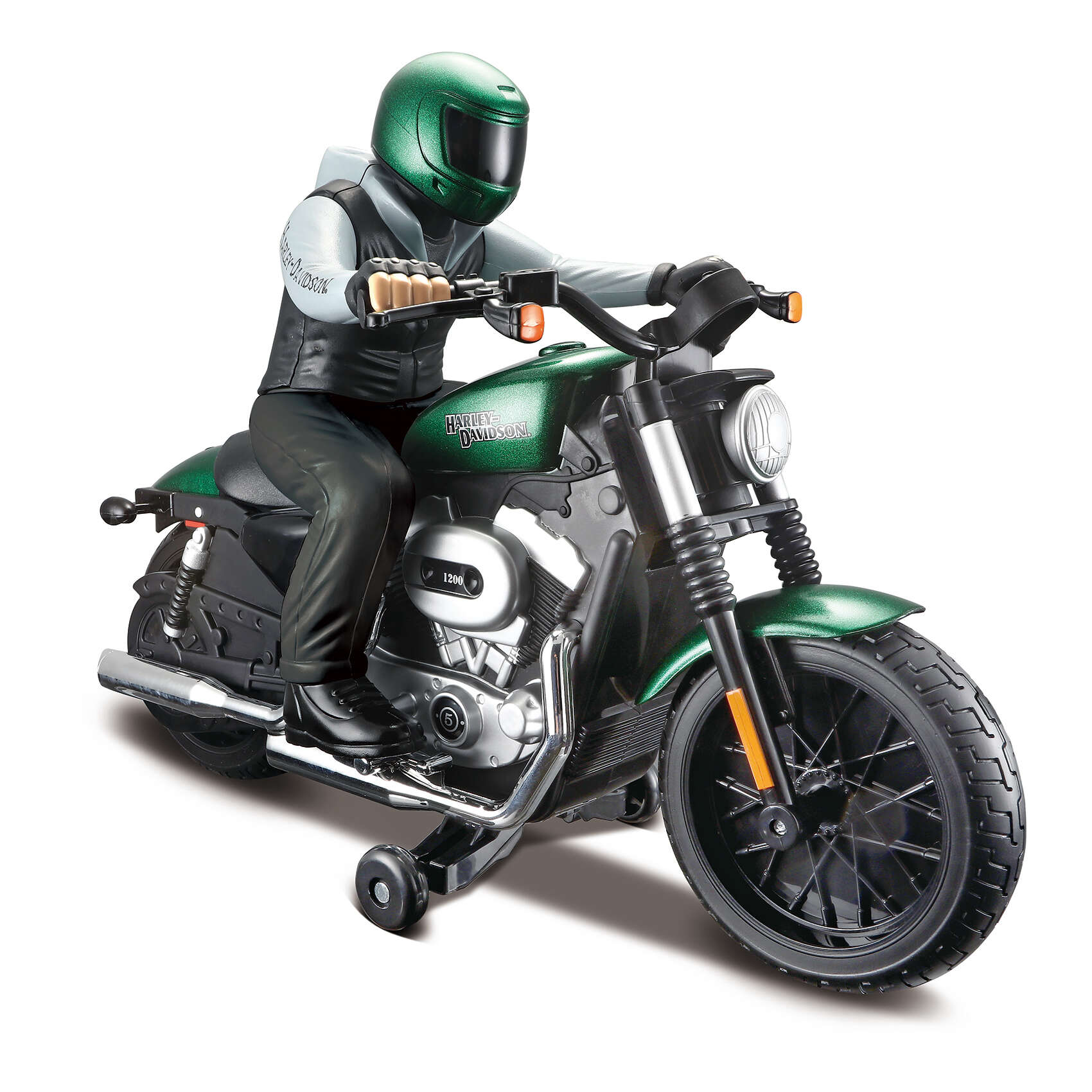 Maisto - Harley Davidson R/C with Rider 27/40Mhz - Green (140012)