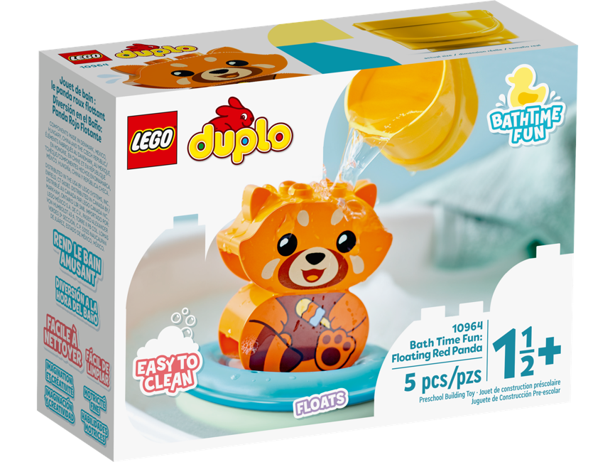 LEGO Duplo - Sjov i badet - Flydende rød panda (10964)