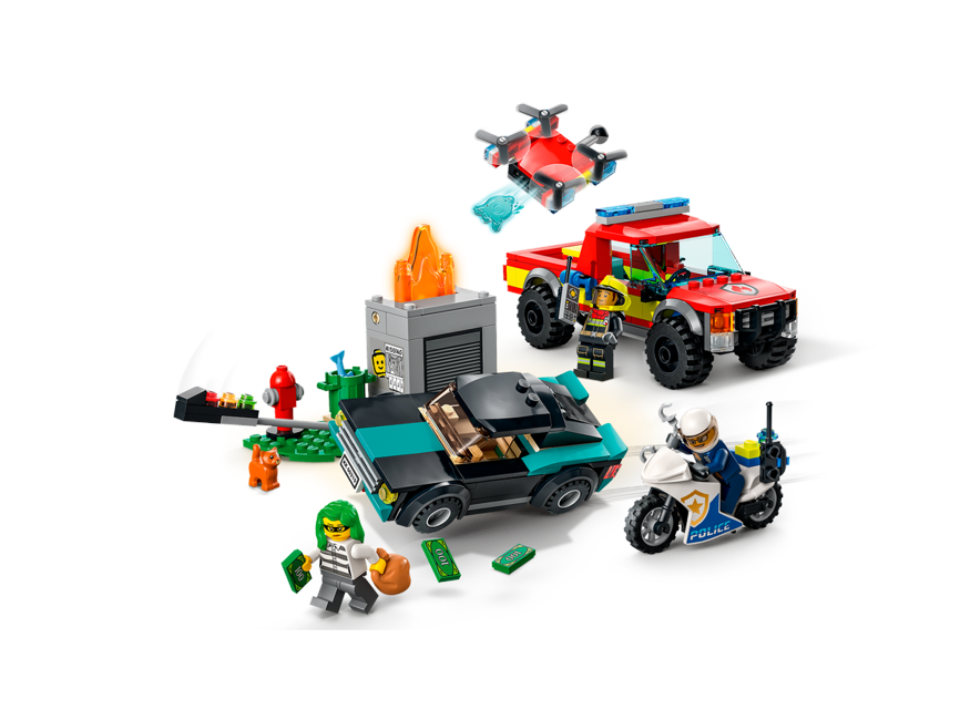 LEGO City - Firefighting and police hunting (60319)