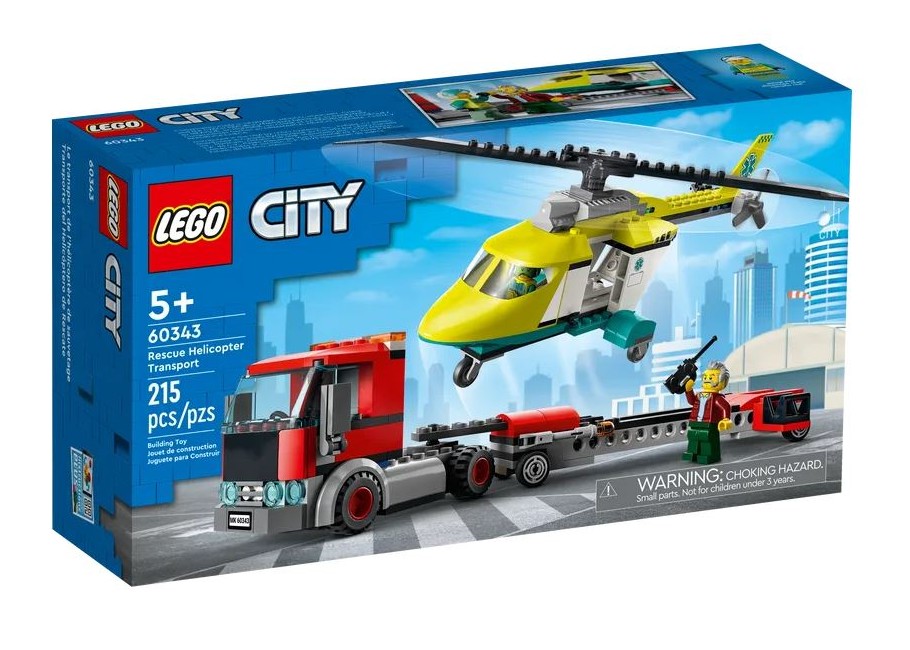 LEGO City - Redningshelikopter-transporter (60343)