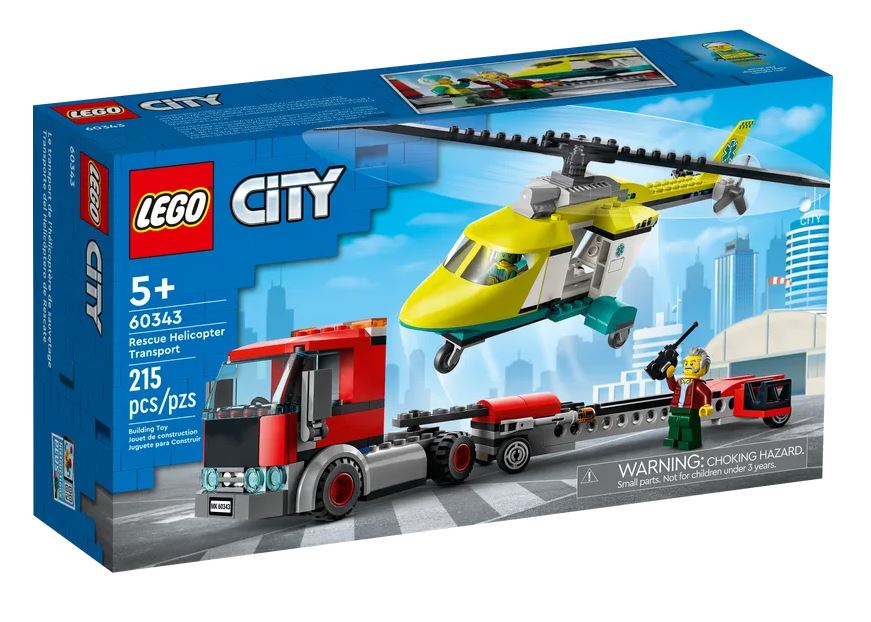 LEGO City - Rescue helicopter transports (60343)
