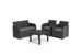 Keter - Rosalie 2 seater Sofa Lounge Set - Graphite/Cool Grey (249561) thumbnail-1