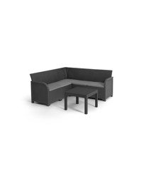 Keter - Rosalie 5 seater Corner Sofa Set - Graphite/Cool Grey (249579)