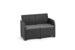 Keter - Rosalie 2 seater Garden Sofa - Graphite/Cool Grey (249600) thumbnail-1