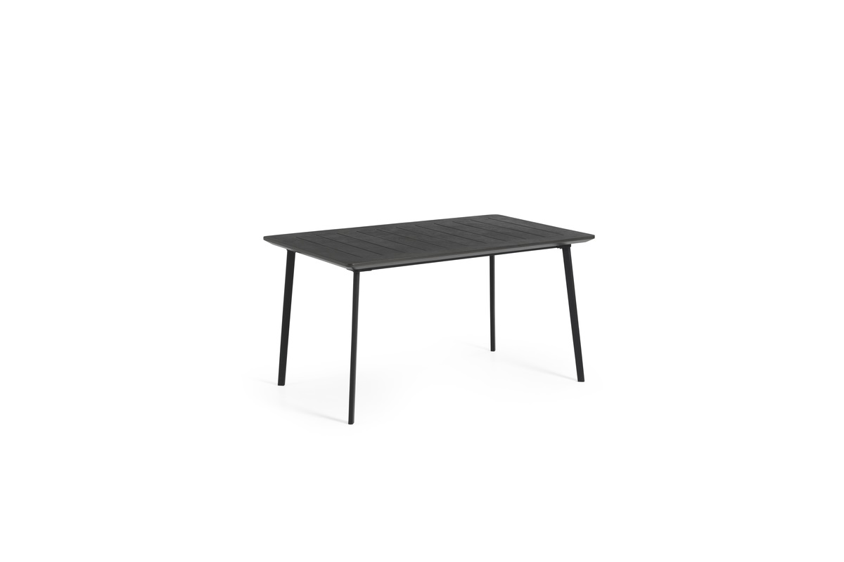 Keter - Metalea Garden Table 146 x 87 cm - Cast Iron Look - Black (249184)