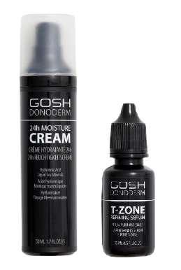 GOSH - Donoderm T-Zone Refining Serum 15 ml + Moisture Cream 50 ml