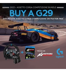 Logitech G29 Driving Force  inkl shifter + Assetto Corsa Competizione - PlayStation 4 Spil bundle