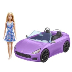 Barbie - Cabriolet m. Dukke (HBY29)