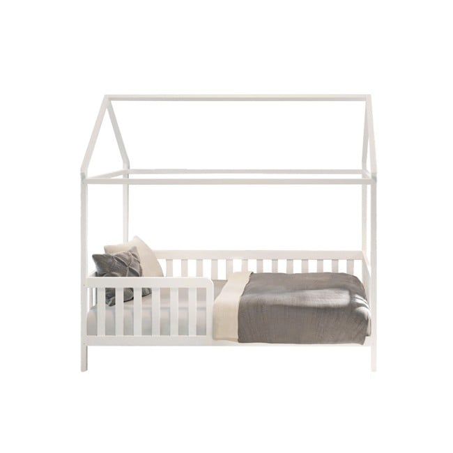 Babytrold - House Junior Bed w. Roof 80 x 160 cm - White