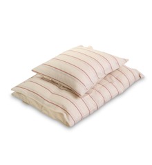 Filibabba - GOTS Organic Bedding 140 x 200 cm - Balance stripes Rose