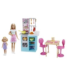 Barbie - Doll & Chelsea - Baking Playset and Accessories (HBX03)