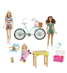 Barbie - Holiday Fun Doll, Bicycle and Accessories (GXF32)