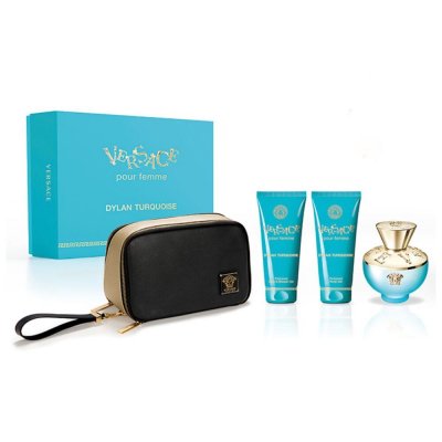 Versace - Dylan Turquoise  EDT 100 ml + SG 100 ml + BL 100 ml + Pouch - Giftset