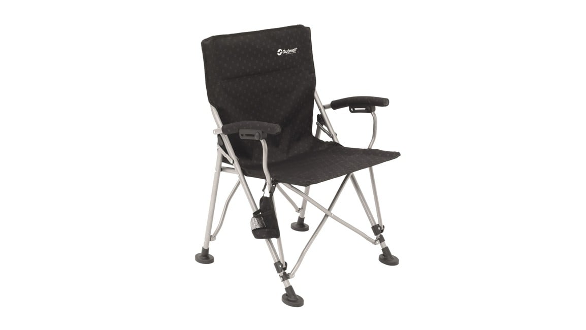 Outwell - Campo Black Foldable chair with Padded Armrests (470233)