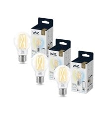 WiZ - 3xA60 Clear Bulb E27 Tunable white  -Bundle