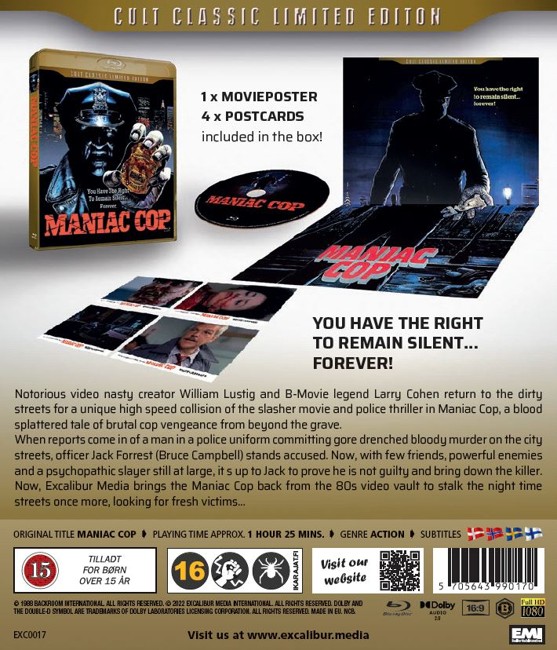 Maniac Cop Limited Edition Blu-Ray