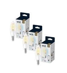 WiZ - 3xC35 Clear Candle E14 Tunable White - Bundle