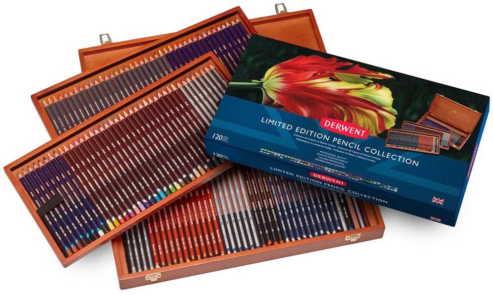 Derwent - Inktense Pencils - 120 pc in wooden box - Leker