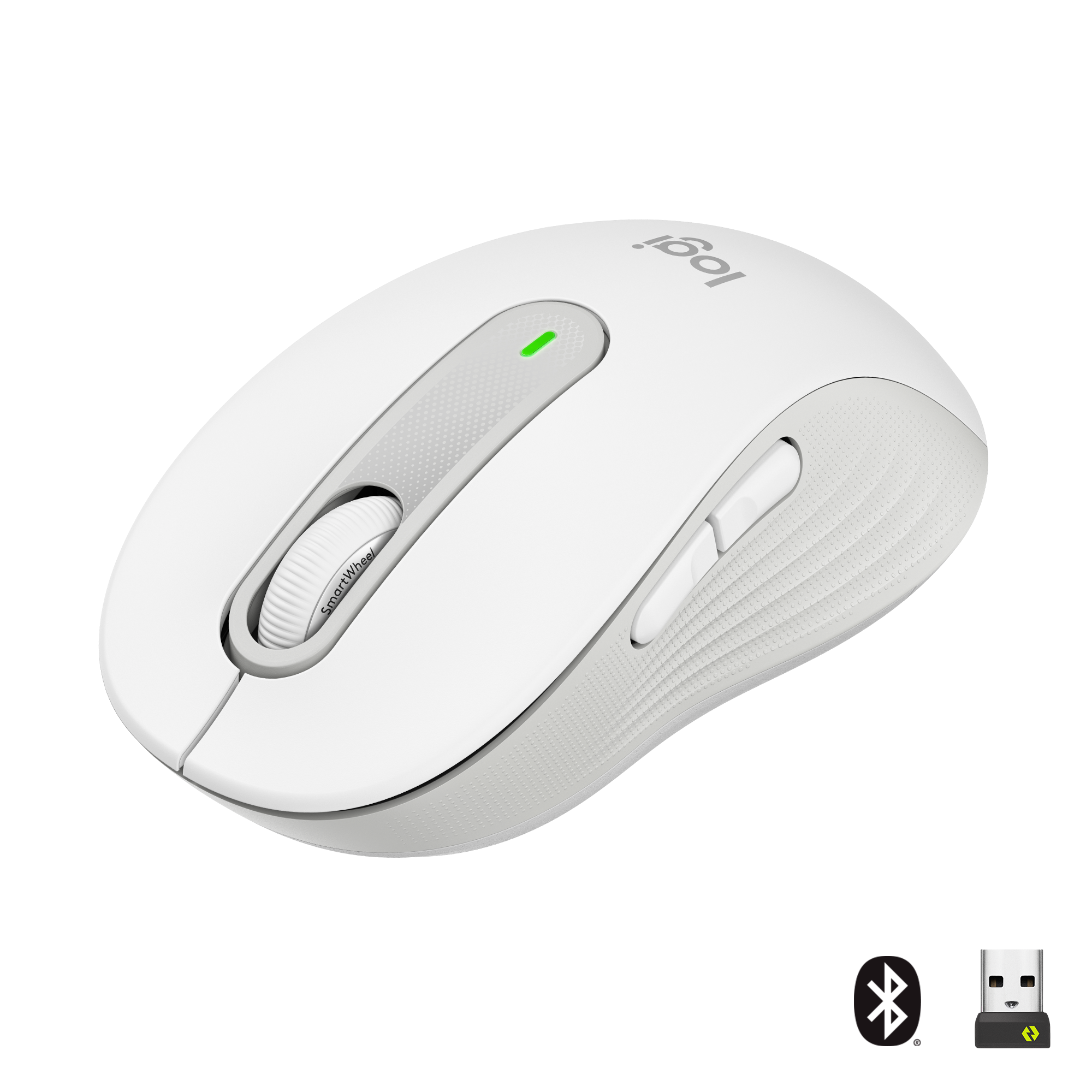 Logitech - M650 Signature - Large Wireless Mouse - White