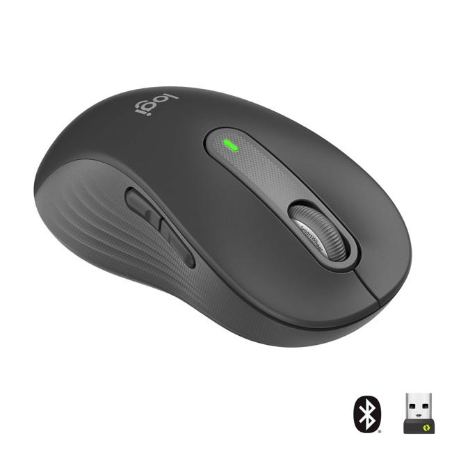 Logitech - M650 Signature - Large Wireless Mouse -  Graphite ( Left Handed )