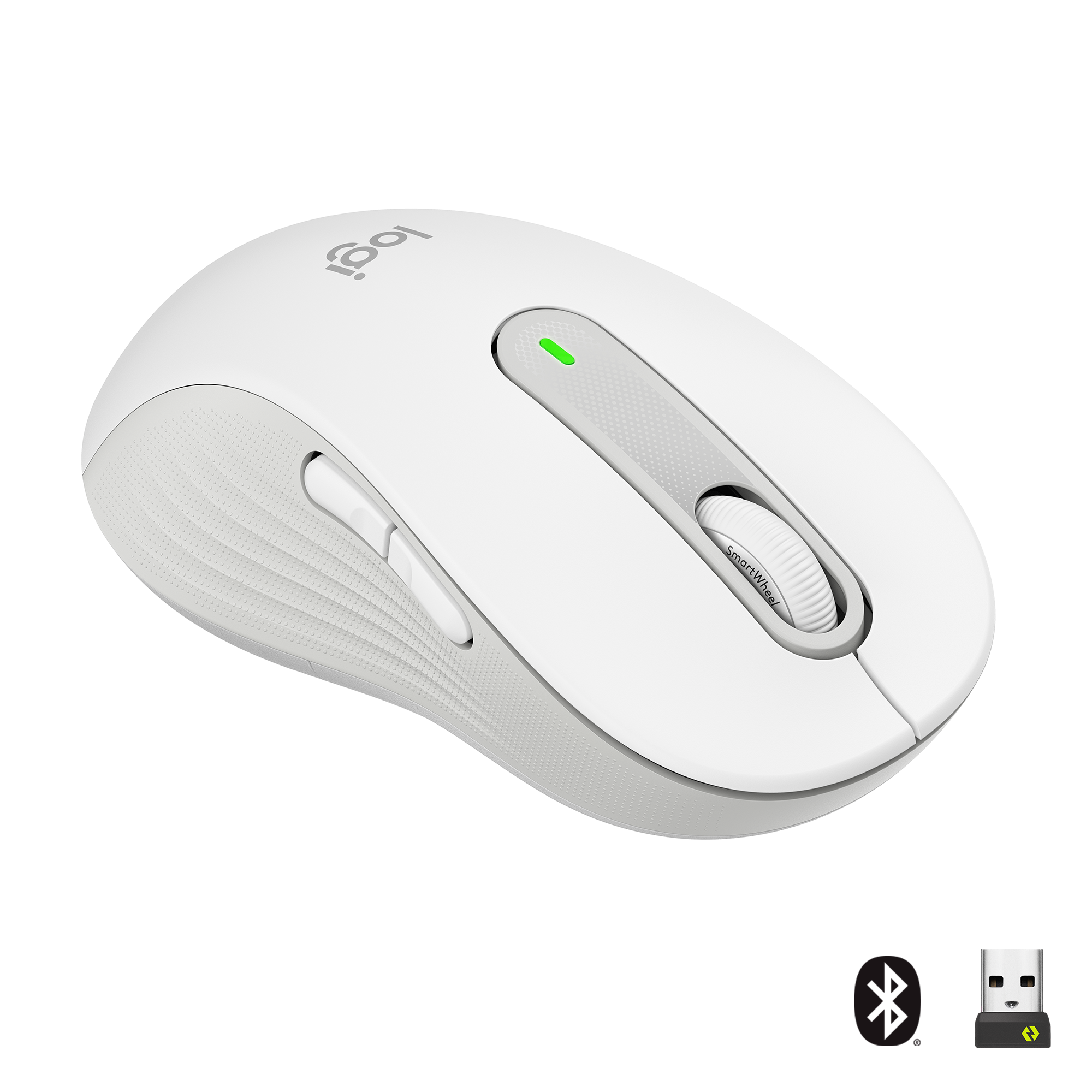 Logitech - M650 Signature - Large Wireless Mouse - White ( Left Handed )