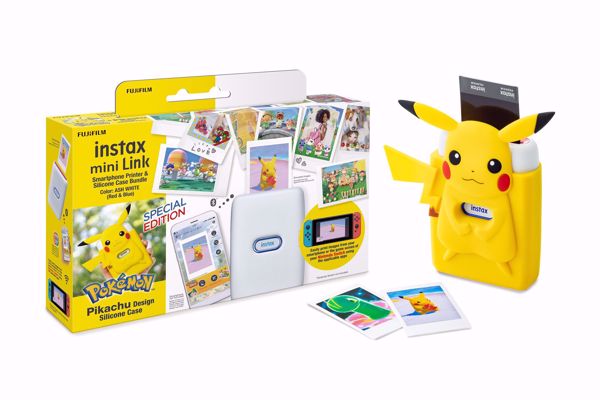 Fuji - Instax Mini link Nintendo Pokemon Special bundle kit with Pokemon designed silicon case