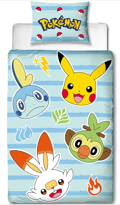 Bed Linen - Adult Size 140 x 200 cm - Pokemon (POK324)