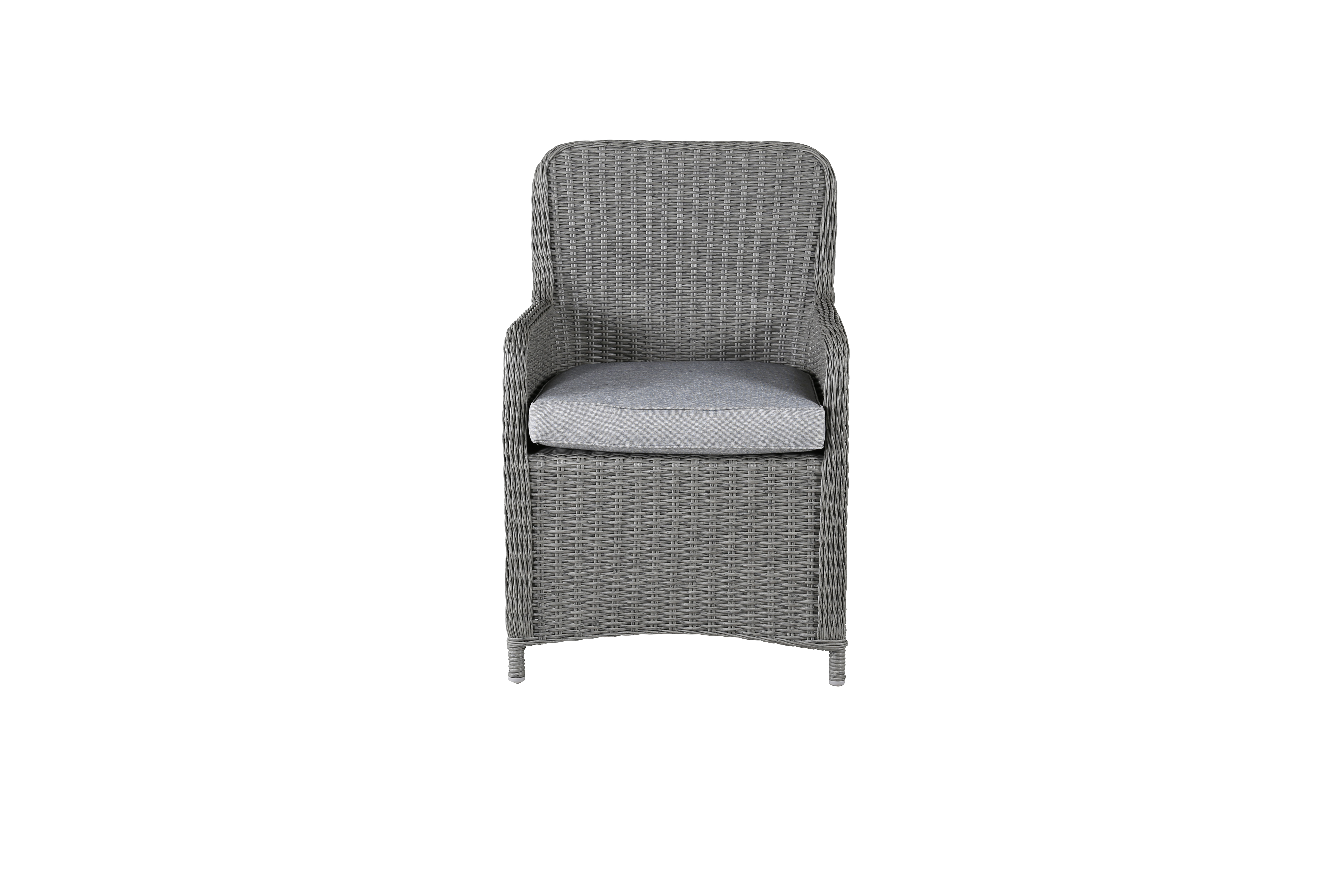 Venture Design - Wembley Garden Armchair with Cushion - Rattan - Grey/Grey (5710-089)