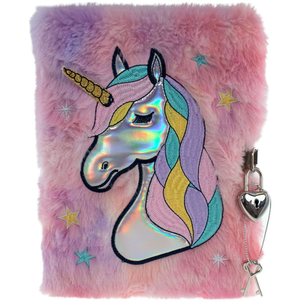 Tinka - Plush Diary with Lock - Unicorn (8-802127) - Leker
