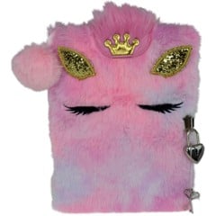 Tinka - Plush Diary with Lock - Horse w/ Crown (8-802128)