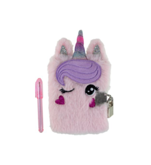 Tinka - Mini Plush Diary with Lock - Unicorn (8-802132)