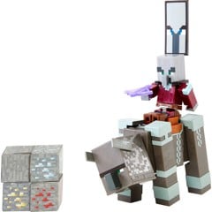 Minecraft - Dungeons Ravager & Raid Captain Figur