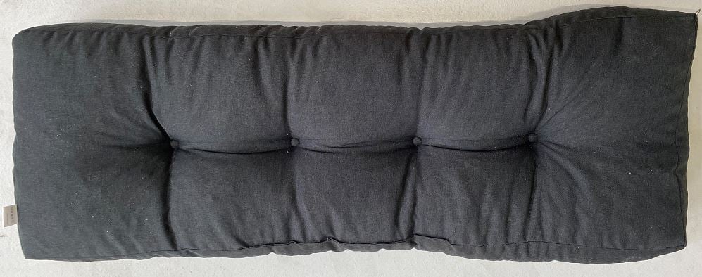 Living Outdoor - Standard Pallet Cushion - Back 120x40x10/20cm - Dark Grey (10283812)