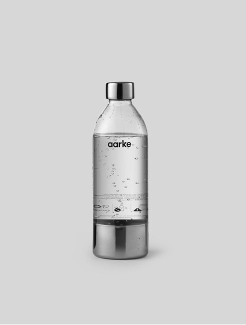 Aarke PET Wasserflasche - Edelstahl
