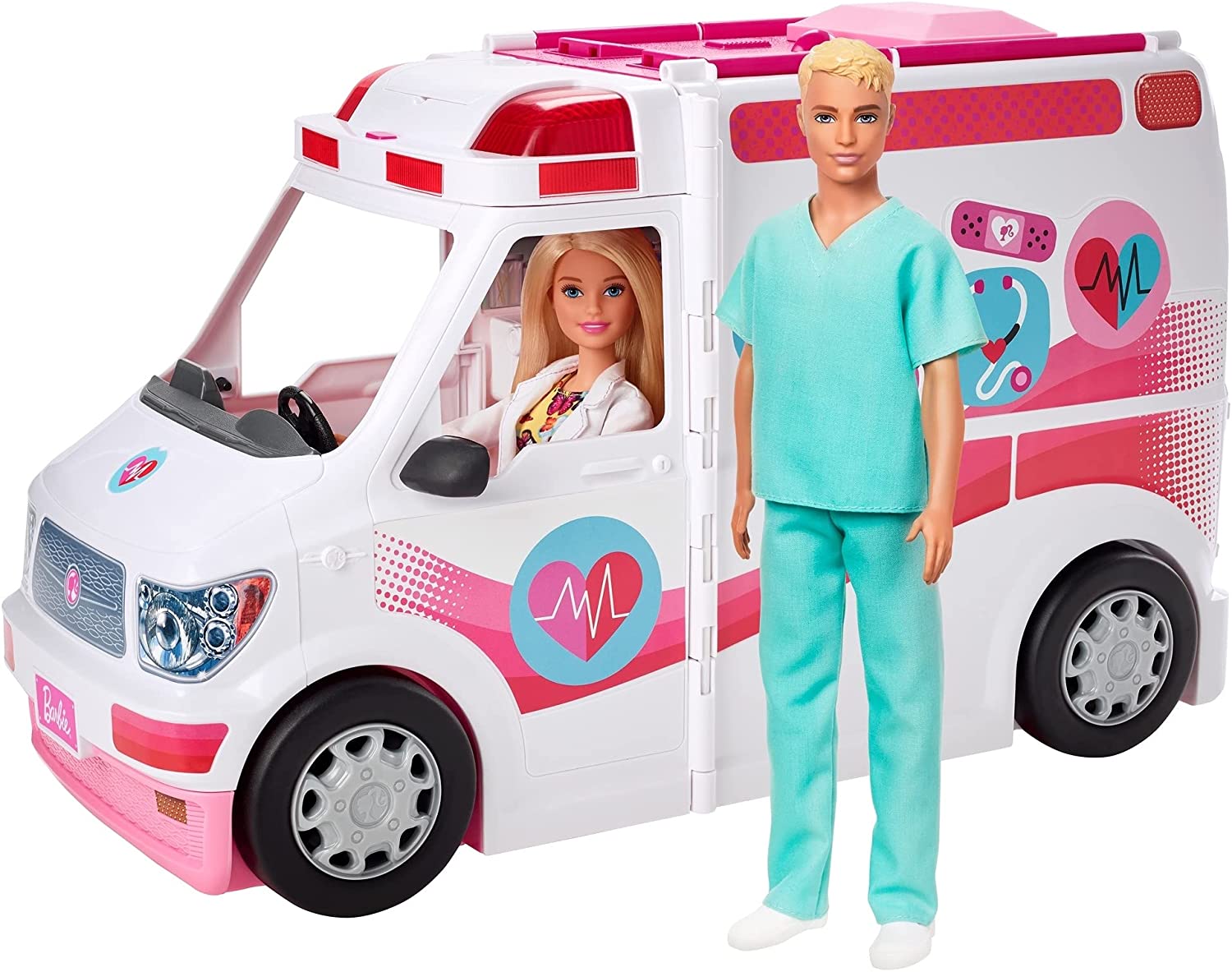 Barbie FRM190 Care Clinic Ambulance Toy for sale online 