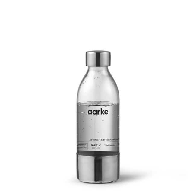 ​Aarke Small PET Water Bottle - Polished Steel, AASPB1-STEEL