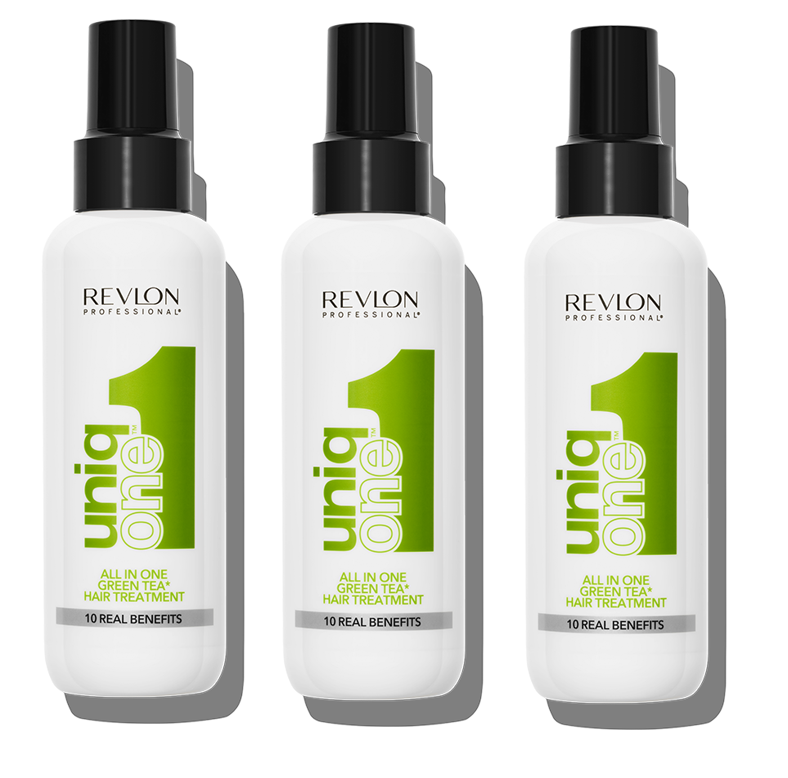 Uniq One - 3 x All in One Green Tea Hair Treatment 150 ml - Skjønnhet