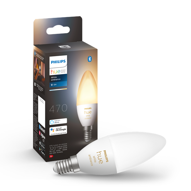 Philips Hue - E14 Singel Glödlampa - White Ambiance